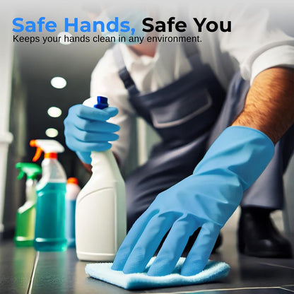 Disposable Nitrile Gloves, Puncture Resistant, Textured Grip, Large, 100 Pcs