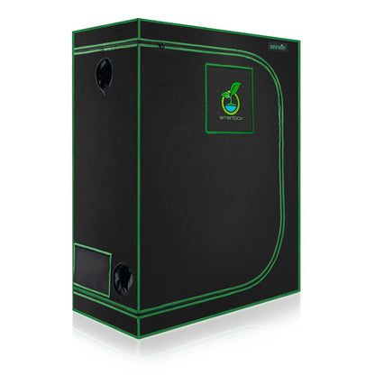 Hydroponic Grow Tent 48"x24"x60" Reflective Mylar with Floor Tray