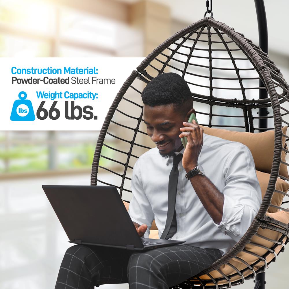 テーブル・チェア・ハンモック JERRYS OUTFITTERS someday the thirteenth 1-Piece Metal Frame Outdoor Recliner Patio Foldable Hanging