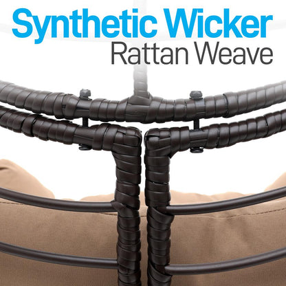 product image number 5 for SereneLife Wicker Rattan Swing Chair