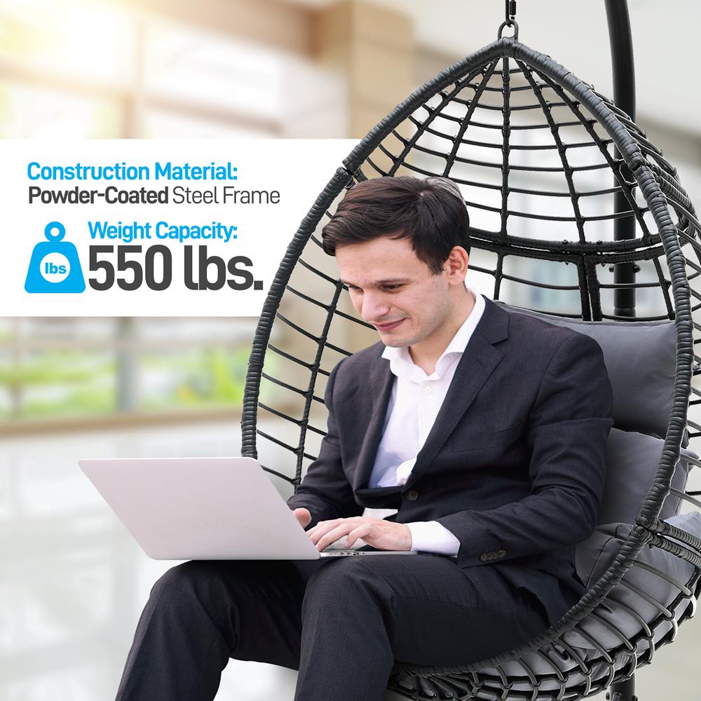 Hanging Egg Chair for Relaxation - Thumbnail 3