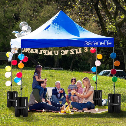 Pop Up Canopy Tent 10x10 - Waterproof UV Protection, Portable, Navy Blue