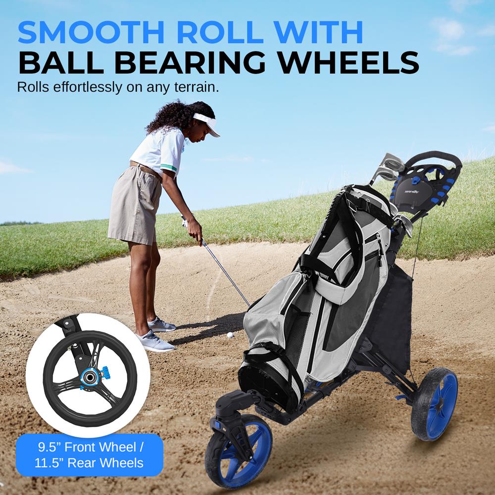 Pyle Golf Push Cart - Thumbnail 4