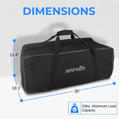 Portable Golf Duffel Bag - Water-Resistant Nylon, Extra Large Storage