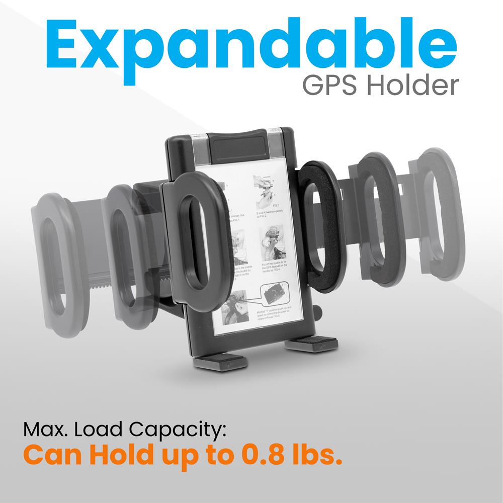 SereneLife Golf Push Cart GPS Holder - Thumbnail 3