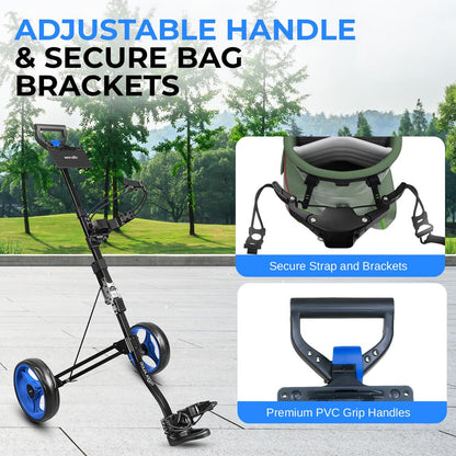 2-Wheel Golf Push Cart