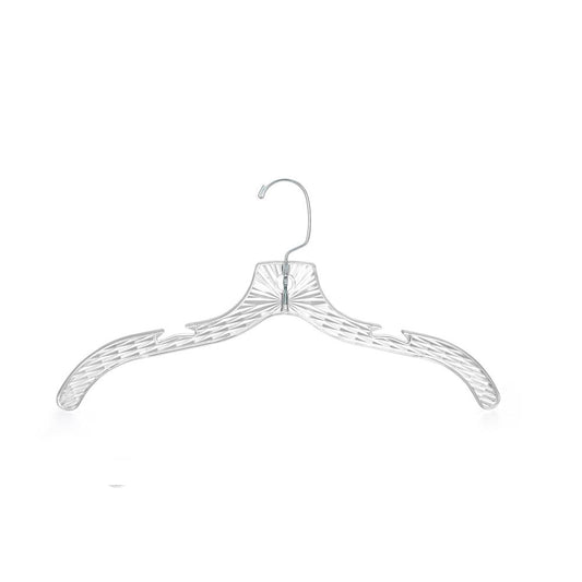 50-Pack Transparent Non-Slip Hangers - Space-Saving, Swivel Hook