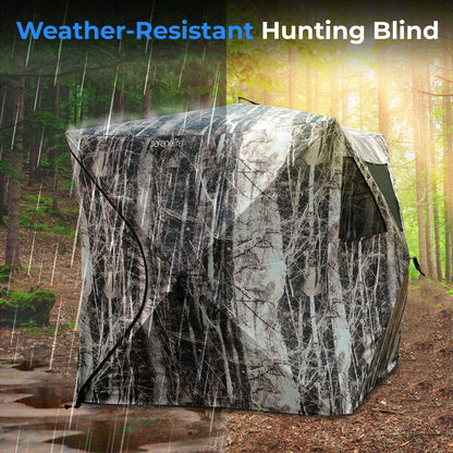 Ground Hunting Blind - Easy Setup, Water Repellent, Camo, 65"x55"