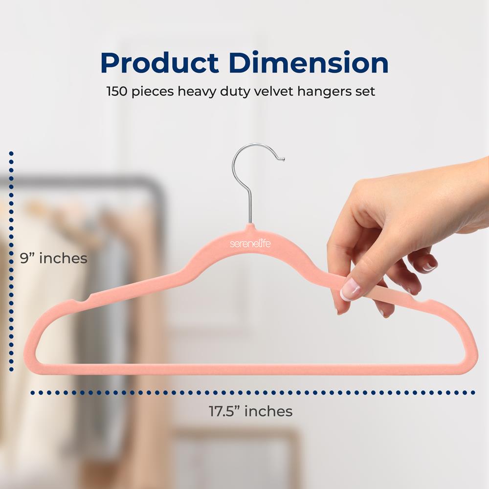 product image number 2 for SereneLife Non-Slip Velvet Hangers