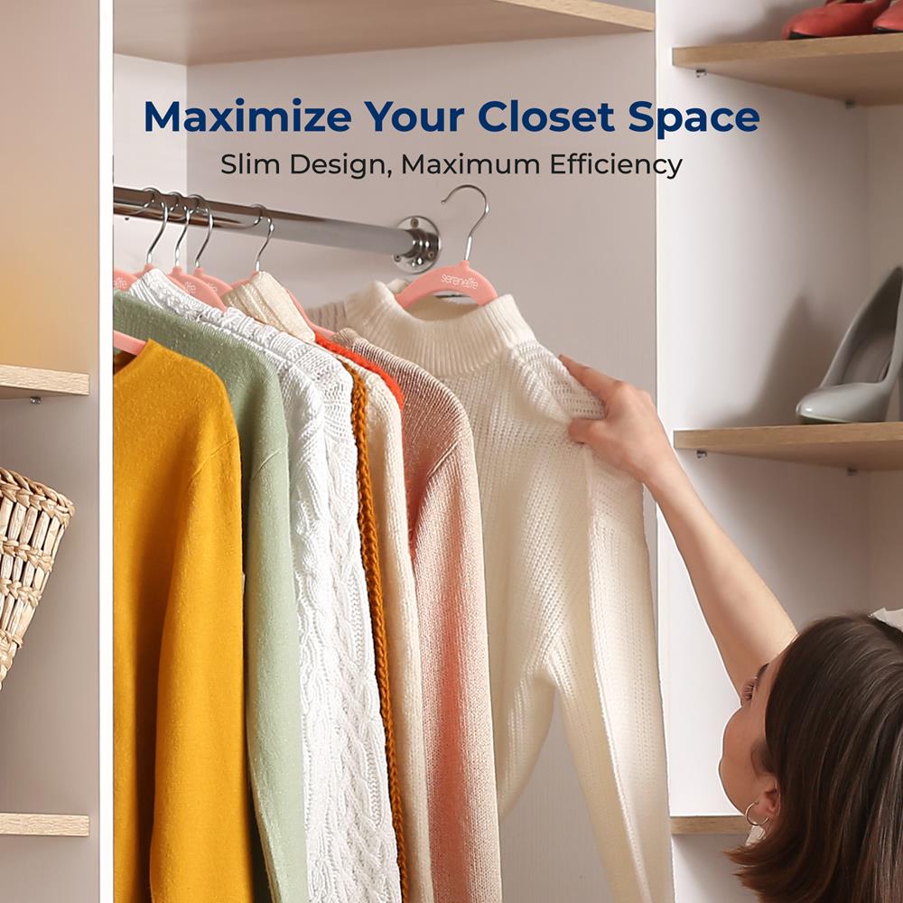 product image number 5 for SereneLife Non-Slip Velvet Hangers