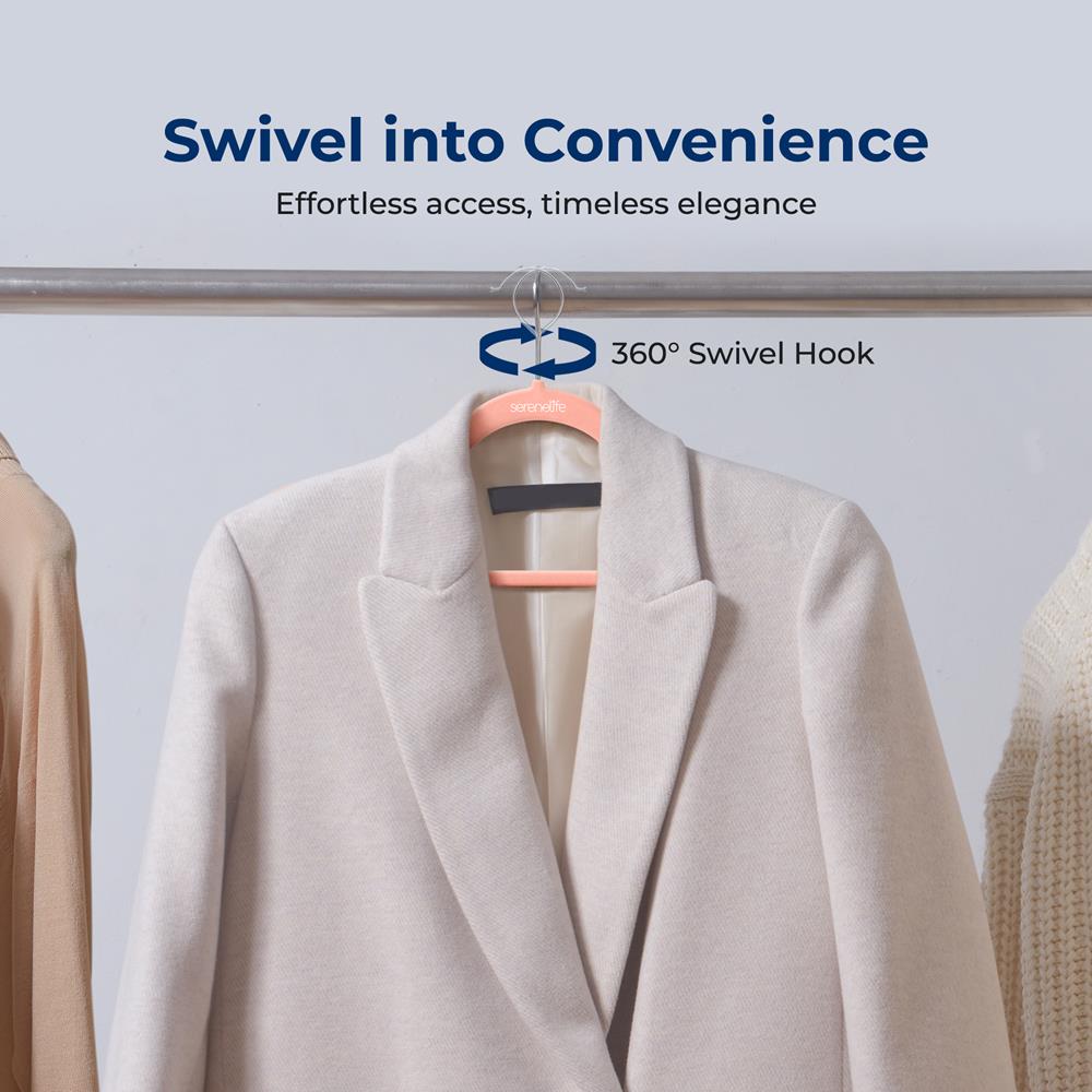 product image number 6 for SereneLife Non-Slip Velvet Hangers