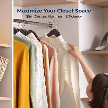 product image number 5 for SereneLife Non-Slip Wooden Hangers