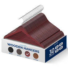 product image number 1 for SereneLife Non-Slip Wooden Hangers