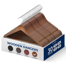 product image number 1 for SereneLife Non-Slip Wooden Hangers