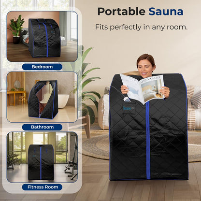 Portable Infrared Sauna - Relaxing Therapy, 140°F Heat, Compact Design
