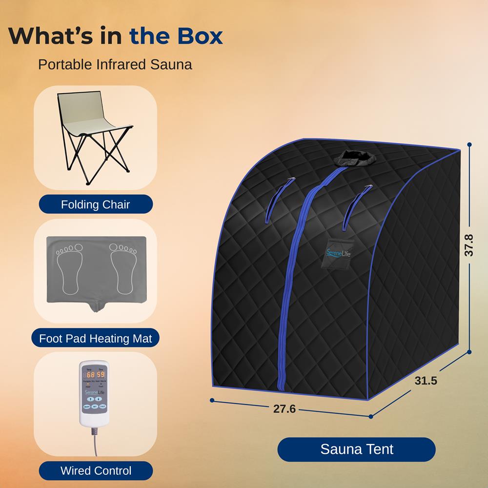 Portable Infrared Sauna - Relaxing Therapy, 140¬∞F Heat, Compact