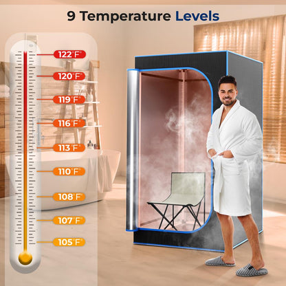 Portable Steam Home Sauna - Personal In-Home Detox Spa Steam Therapy Heated Sauna