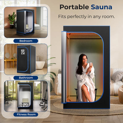 Portable Steam Home Sauna - Personal In-Home Detox Spa Steam Therapy Heated Sauna