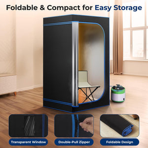 Full Size Portable Steam Sauna 2024 for Home,