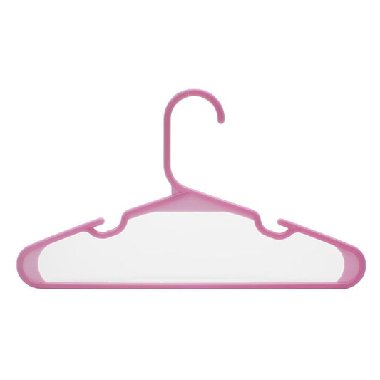 40 Pack Non-Slip Kids Hangers - Space-Saving, Durable, Pink