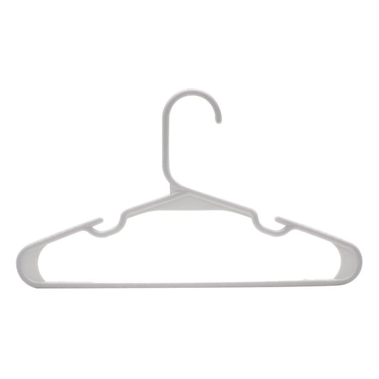 40-Pack Non-Slip Kids Hangers - Space-Saving, Durable, White