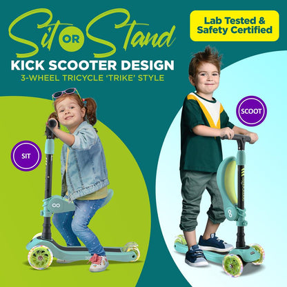 product image number 2 for SereneLife Mini Kids Toy Scooter