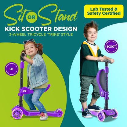 product image number 2 for SereneLife Mini Kids Toy Scooter