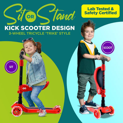 product image number 2 for SereneLife Mini Kids Toy Scooter