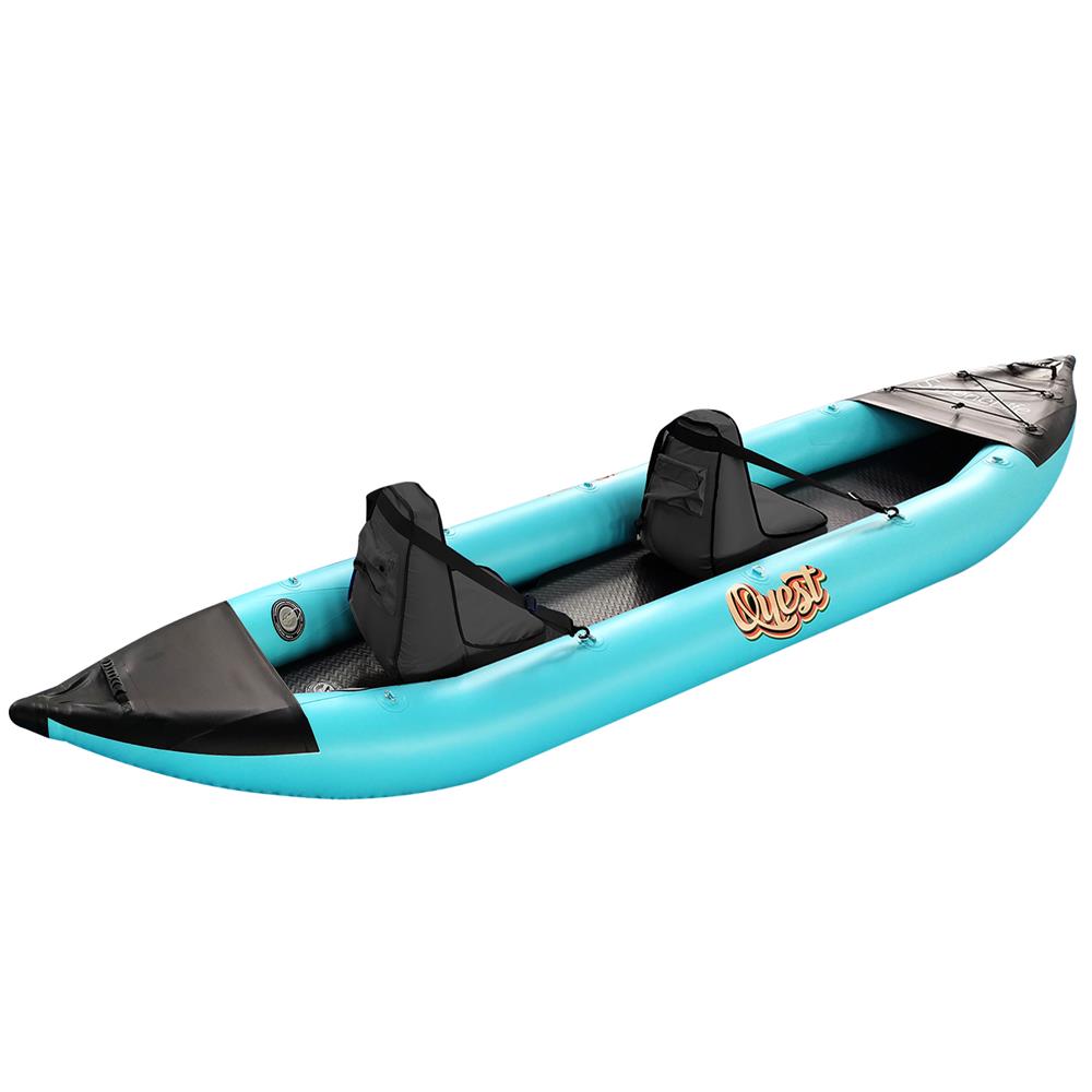 Serenelife SLKYK50AQA 2-Person Inflatable Kayak Set with Aluminum Oars