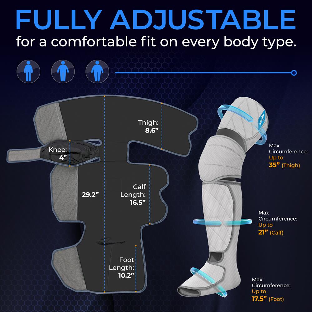 Pyle Air Compression Leg Massager - Thumbnail 2