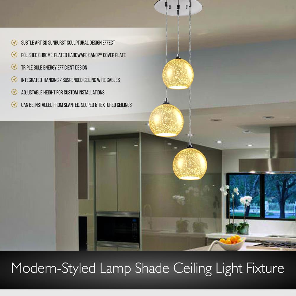 product image number 5 for SereneLife Ceiling Pendant Hanging Light Fixture