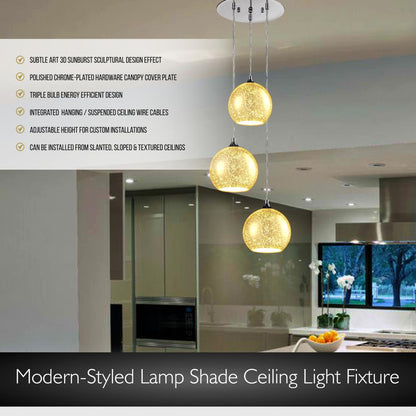 product image number 5 for SereneLife Ceiling Pendant Hanging Light Fixture