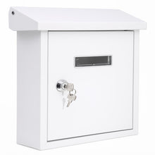 Weatherproof Wall Mount Mailbox, Secure Lock, Galvanized Steel