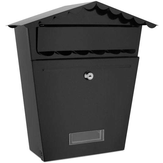 Wall Mount Locking Mailbox, Secure Key Lock, Galvanized Steel, Weatherproof