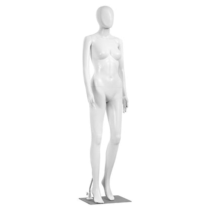 Female Mannequin Dress Form, Adjustable 360¬∞ Head, Durable PP, 68.9"