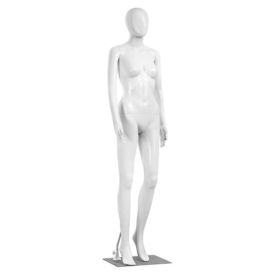 Female Mannequin Dress Form, Adjustable 360¬∞ Head, Durable PP, 68.9"