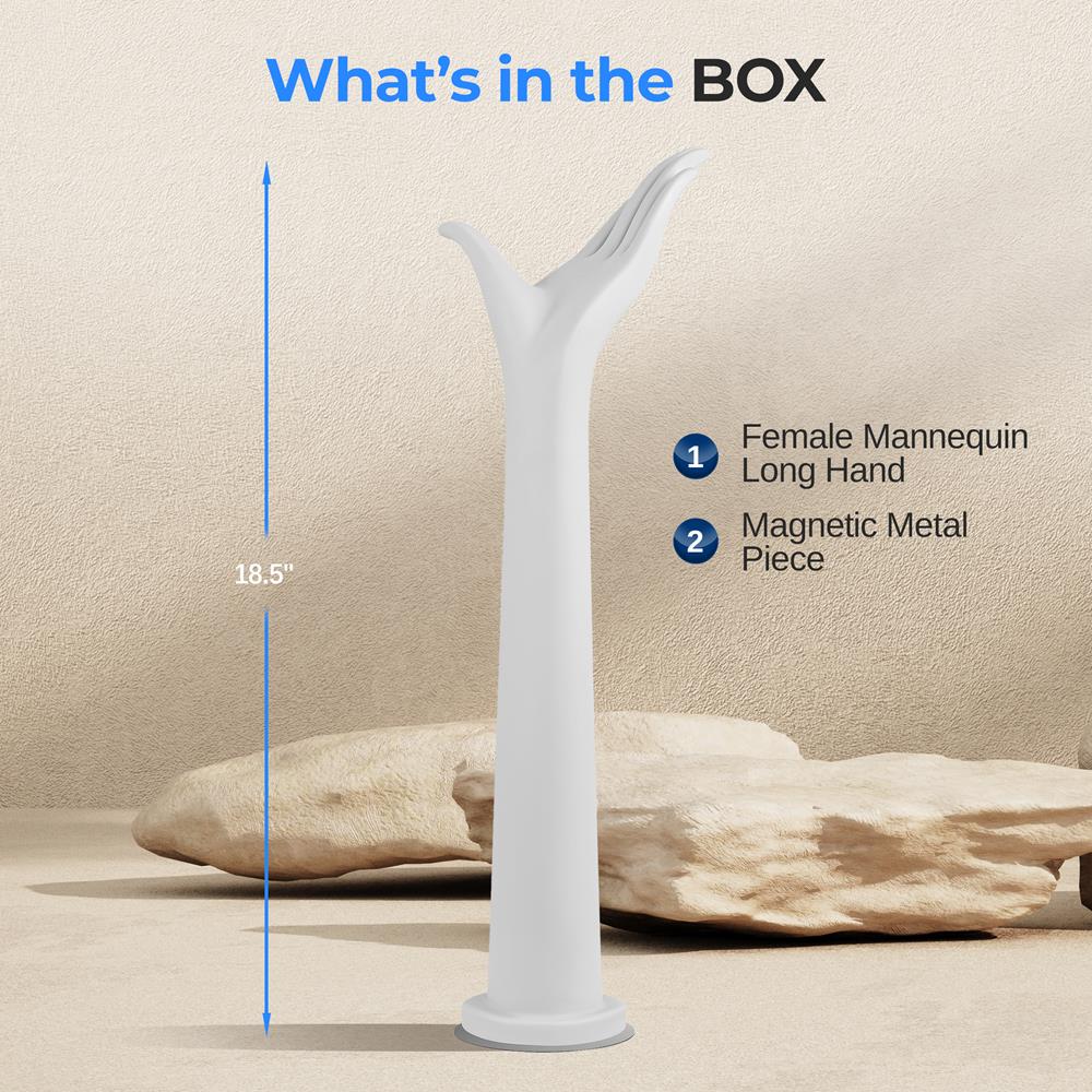 product image number 2 for SereneLife Female Mannequin Hand Display Holder Sta