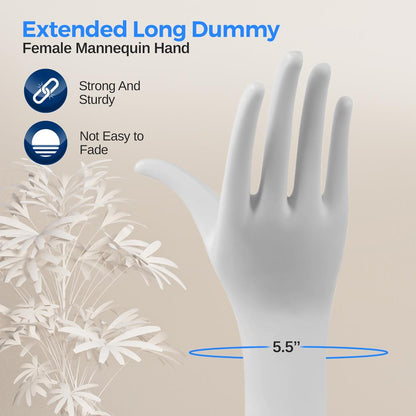 product image number 3 for SereneLife Female Mannequin Hand Display Holder Sta