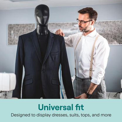 Male Mannequin 73" Adjustable Head Flexible Limbs Detachable Design