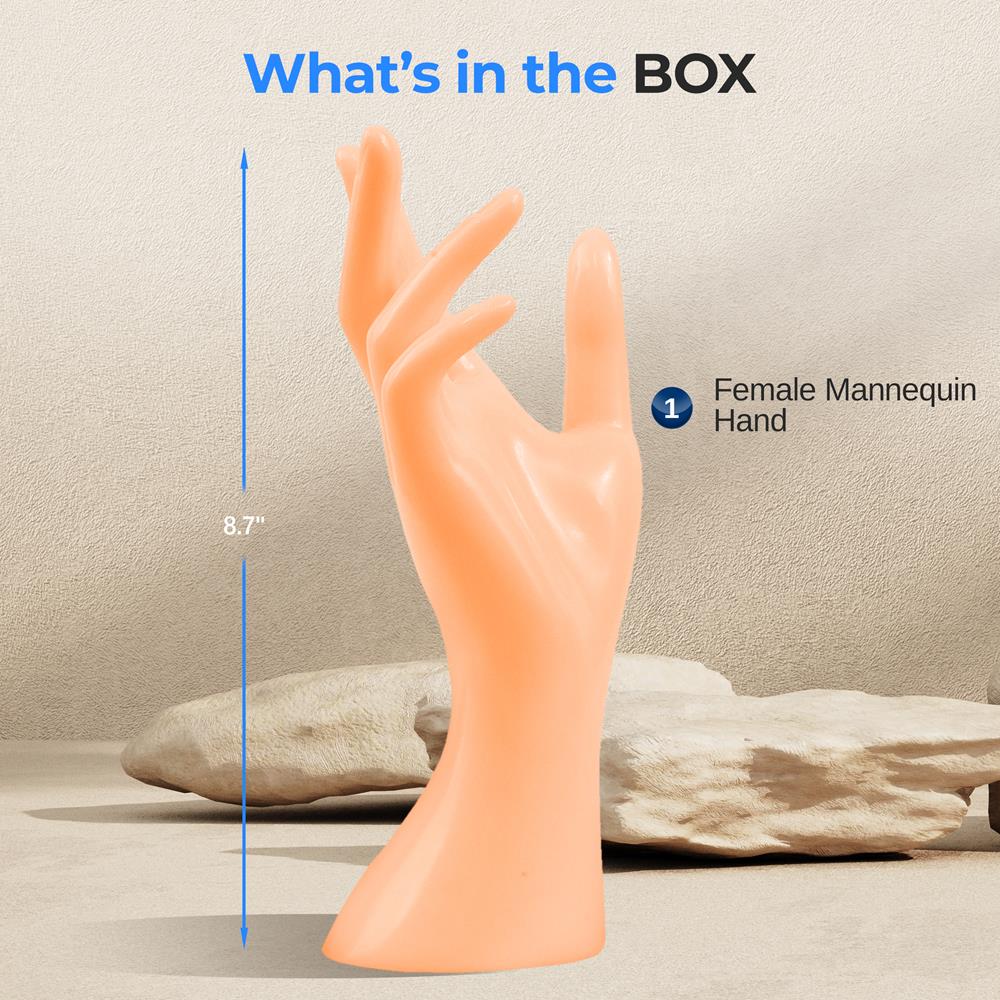 product image number 2 for SereneLife Female Mannequin Hand Display Holder Sta