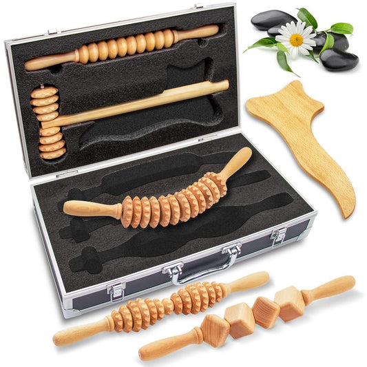 product image number 1 for SereneLife Wood Therapy Massage Tools Kit