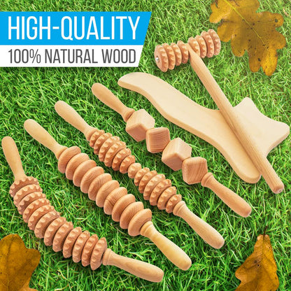 product image number 2 for SereneLife Wood Therapy Massage Tools Kit