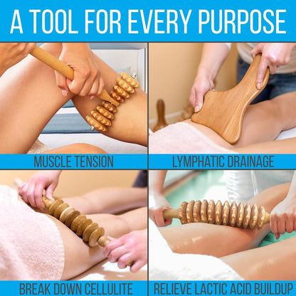 product image number 5 for SereneLife Wood Therapy Massage Tools Kit