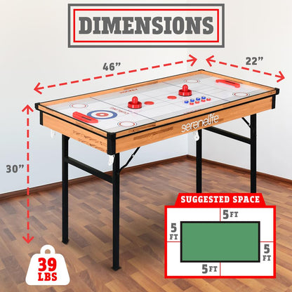 4-in-1 Game Table, Portable, MDF with PVC, Indoor/Outdoor Use