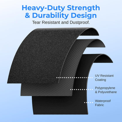Infrared Patio Heater Cover - Tearproof Waterproof UV Resistant - Heavy Duty