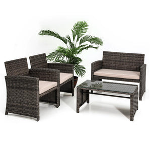 Patio Rattan Furniture Set