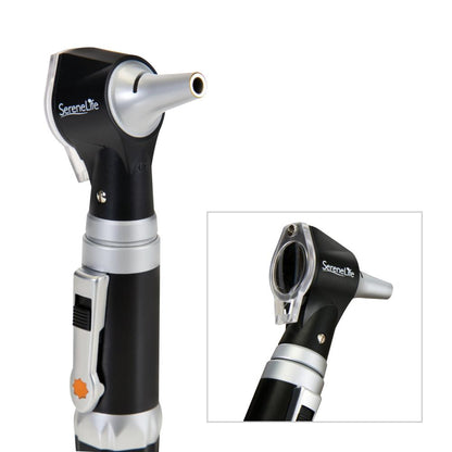 Fiber Optic Otoscope 3X Magnification LED Light Includes Ear Tips
