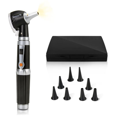 Fiber Optic Otoscope 3X Magnification LED Light Includes Ear Tips