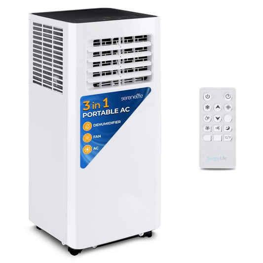 Portable Air Conditioner 10,000 BTU WiFi Control, Dehumidifier, White