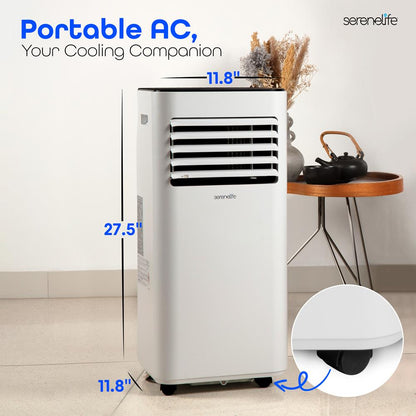 Portable Air Conditioner 8000 BTU Efficient Cooling White